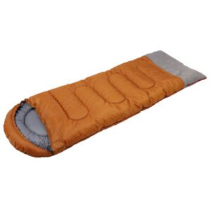 Spliceable double hooded autumn and winter sleeping bas