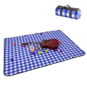 Blue and white checkered picnic mat 150 * 200cm