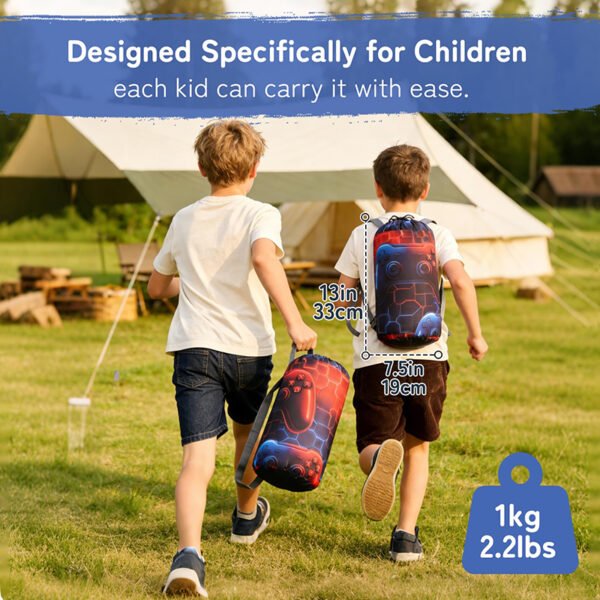 Kids Sleeping Bag with Backpack Carry Bag