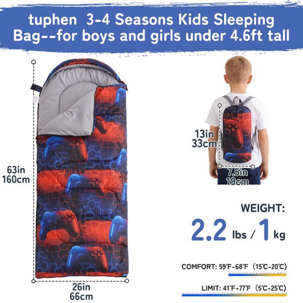 Kids Camping Sleeping Bag Size