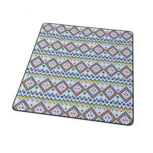geometric patchwork picnic mat