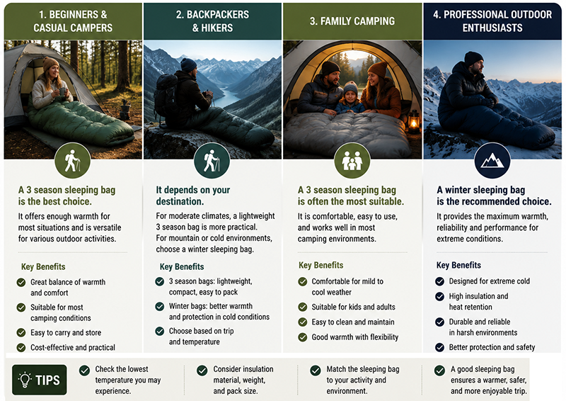 winter sleeping bag