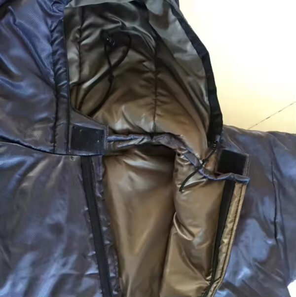 Details of wearable sleeping bag hat Details of wearable sleeping bag hat
