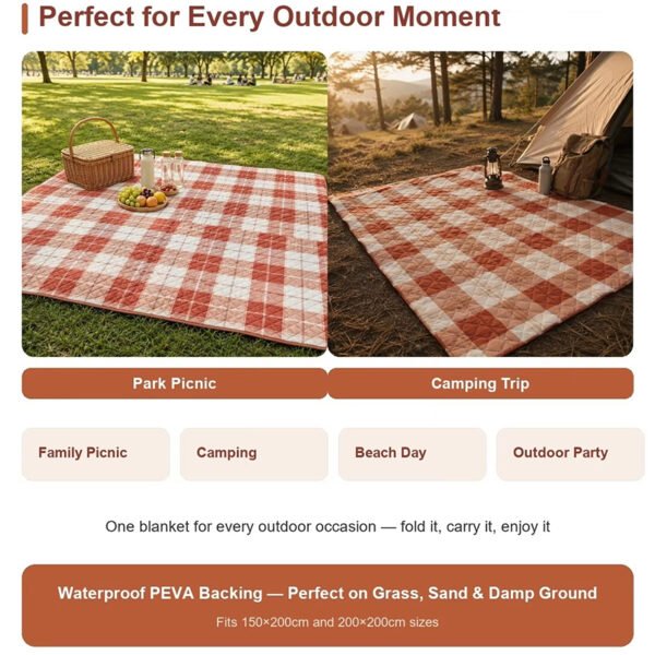 Detail-08 200x250cm Camping Picnic Mat