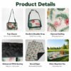Waterproof beach blanket material detail Waterproof beach blanket material detail