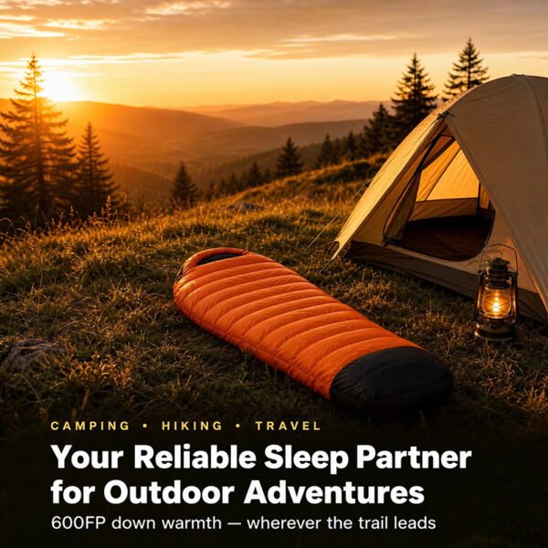 Compact sleeping bag for hiking and camping Compact sleeping bag for hiking and camping