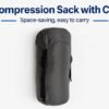Duck Down Sleeping Bag Compression Sack With Cap Detail Duck Down Sleeping Bag Compression Sack With Cap Detail