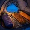 Lightweight duck down sleeping bag for hiking