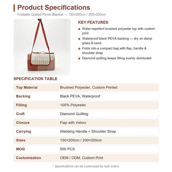 Main-05 200x250cm Camping Picnic Mat