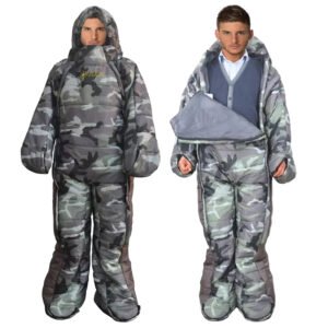 Wearable sleeping bag for camping