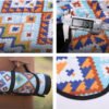Nain-02 Geometric Patchwork Picnic Mat