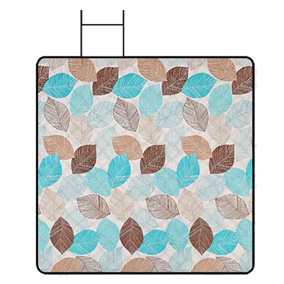 Portable Leaf Pattern Picnic Mat