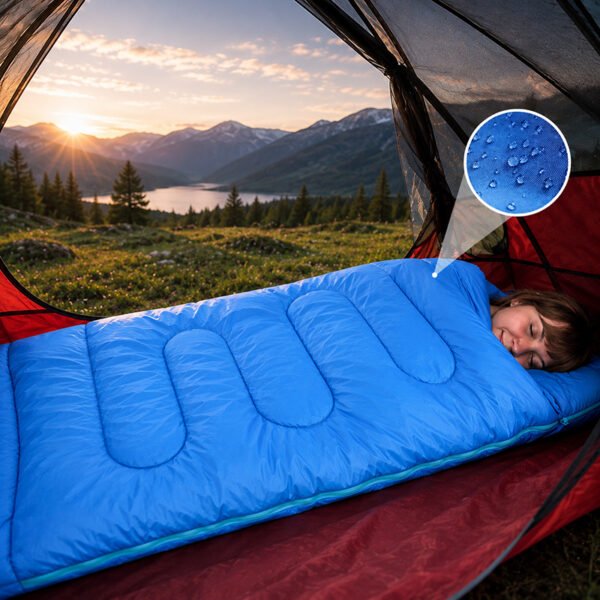 Water-resistant nylon camping sleeping bag Water-resistant nylon camping sleeping bag