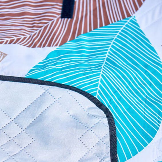 Portable Leaf Pattern Picnic Mat