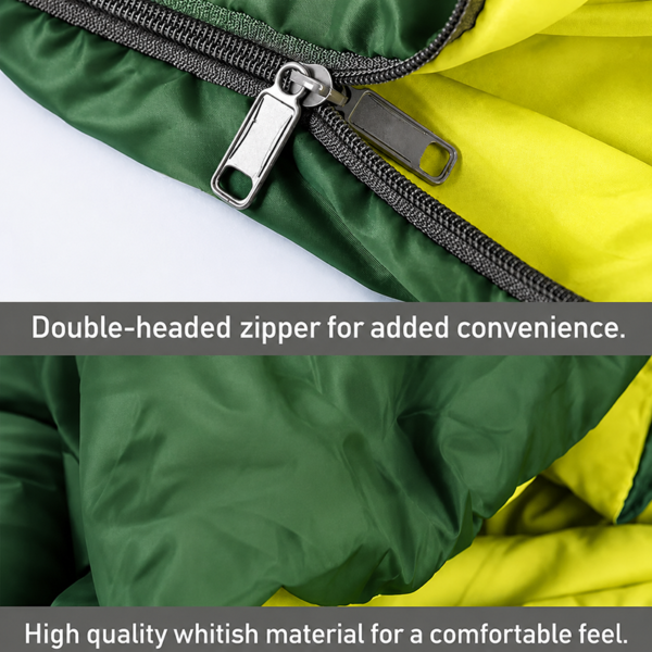 Two Person Sleeping Bag Zipper Detail