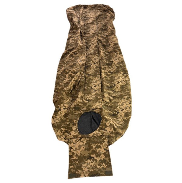 camouflage-mummy-sleeping-bag Camouflage mummy sleeping bag with full-length zipper