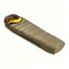 Khaki duck down sleeping bag for outdoor camping