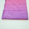 kids-envelope-sleeping-bag-foot-end Purple foot end of kids envelope sleeping bag with horizontal stitching