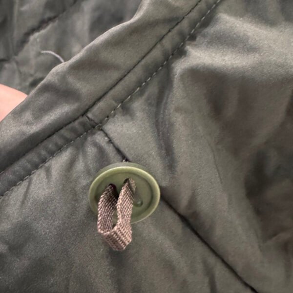 mummy-sleeping-bag-drawstring-detail Drawstring and reinforced eyelet detail on mummy sleeping bag