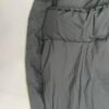 Stitching and fabric detail of grey down sleeping bag